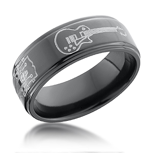 Playing guitar with wedding ring