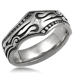 Tribal Wedding Band