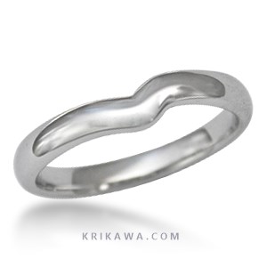 Plain Wedding Band Contoured Plain Wedding Band Contoured