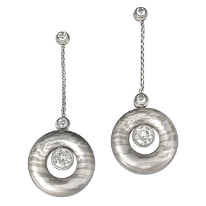 Unusual Mokume Gane Earrings
