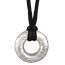 White Mokume Gane Donut Pendant