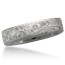 Mokume Wedding Band with Scattered Diamonds - 0.15 CTW Unusual Mokume Diamond Wedding Ring