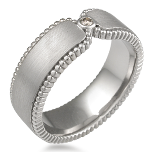 wedding band to nestle snugly under the stone setting and against the