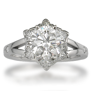 Artistic Unique Engagement Ring 