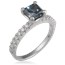 Pave Prong Engagement Ring Diamond Pave Engagement Ring