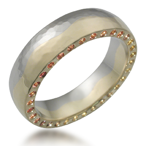Two Tone Wedding Band  