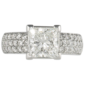 Diamond Pave Engagement Ring 