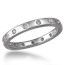 Straight Diamond Wedding Band - 0.15 CTW Diamonds Handcrafted Diamond Wedding Band