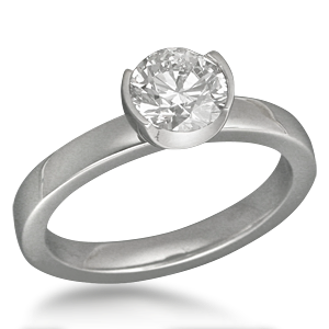 Crescent Engagement Ring