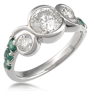 Three Stone Engagement Ring