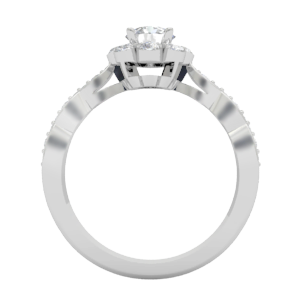 Flower Engagement Ring 