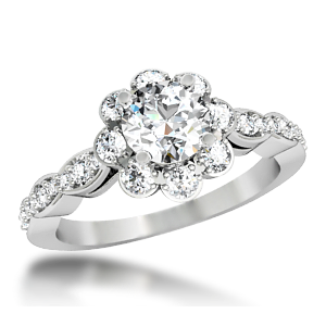 Flower Engagement Ring