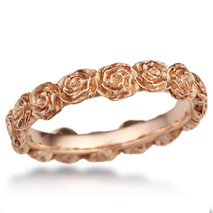 ring flower roses band rings floral krikawa jewelry