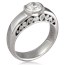 Modern Curls Engagement Ring Modern Bezel Set Diamond Engagement Ring