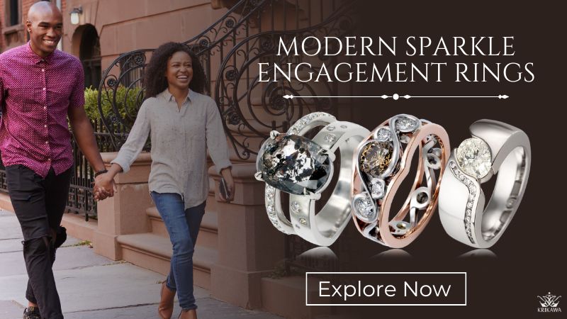 Modern Sparkle Engagement Ring Collection