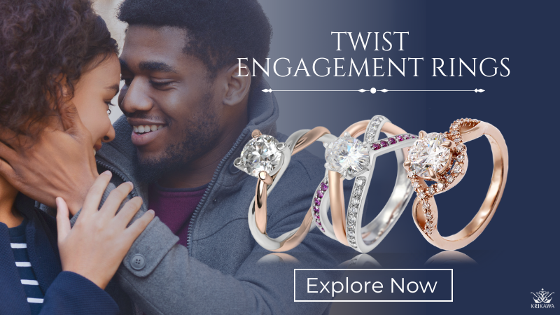 Twist Engagement Rings