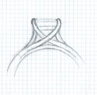 simple engagement ring sketch