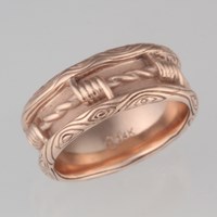 barbed wire wedding band