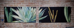 Oil Painting Diptych by Tove Reese