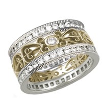 Two Channel Power of Love Wedding Band