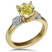 yellow diamond engagement ring