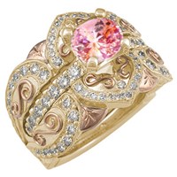 Belle Epoque Engagement Ring and Enhancer Yellow Gold