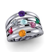 contemporary family mothers ring