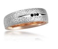 carved branch heavy texture wedding band