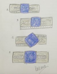 mokume and blue sapphire sketches comparison