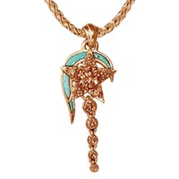 shooting star pendant in rose gold