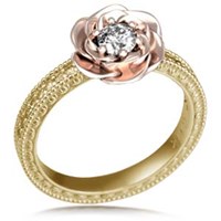 vintage rose engagement ring