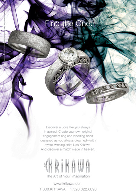 Mokume Curls Engagement Ring Ad