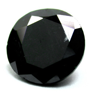 Round Color Enhanced Black Diamond