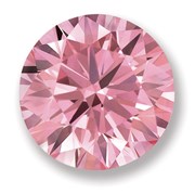 lab created round pink diamond