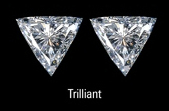 Trilliant Triangle Trillion Diamond Pairs