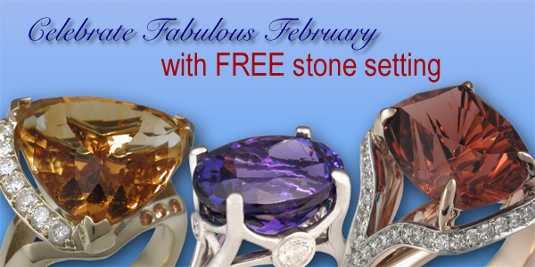 Fabulous February free stone setting promo