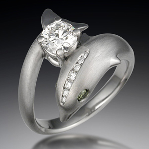 Dolphin Engagement Ring