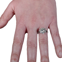 Snowflake Diamond Engagement Ring diamond engagement ring