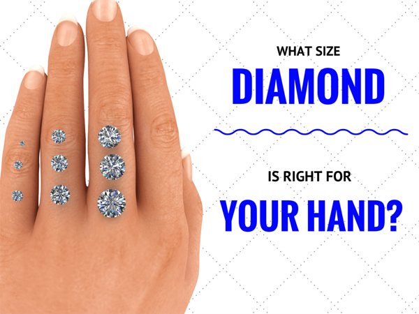 What size diamond is right for your hand?