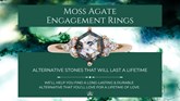 Moss Agate Engagement Rings Alternatives