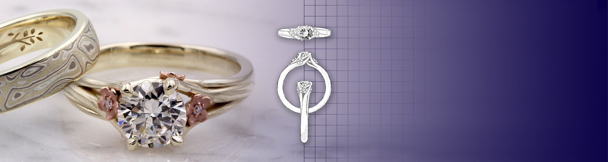 violin forlade eksegese Design Your Own Unique Engagement Rings, Custom Wedding Band | Krikawa