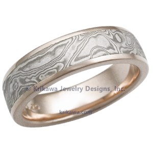 Unique Mokume Wedding Band