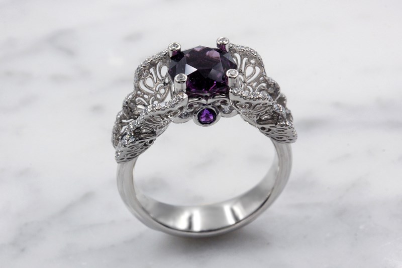 Lion's Mane Engagement Ring