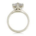 Solitaire Engagement Ring Princess Cut Split Cathedral Princess Cut