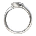 Carved Wave Engagement Ring
