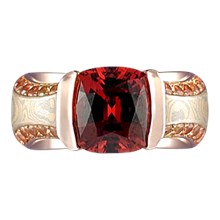 Juicy Liqueur Luxury Engagement Ring - top view