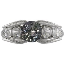 Dragonfly Engagement Ring - top view