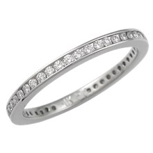 Diamond Channel Brilliant Eternity Wedding Band