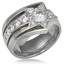Shooting Star Engagement Ring