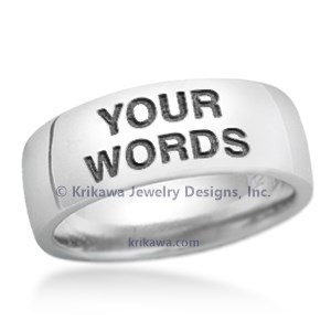 Design Your Own Word Wedding Ring